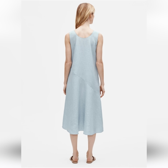 Organic Handkerchief Linen Tank Dress - Picture 3 of 10